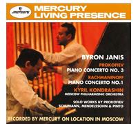 BYRON JANIS - PROKOVIEF: PIANO CON NO.3/RACHMANINOV: PIANO CON NO.1