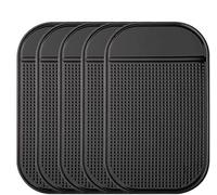 Bysameyee Estera Antideslizante del Tablero de Instrumentos del automóvil, 5-Pack Antideslizante Adhesivo Extra-Grueso Tablero para Detector de Radar, Teléfono Celular, Llaves, Vidrio, Espejos, GPS