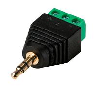 BYSECUR BSC03121 Conector Jack 3.5 mm Estéreo con salida +/- de 2 terminales
