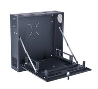 BYSECUR BSC27208 Caja de seguridad de 24"" x 24"" x 6"" con soporte de montaje DVR y monitor de 24""