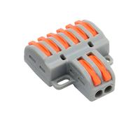 BYSECUR BYCON26 Conector de Cable 2 Entradas y 6 Salidas Calibre del cable 28 ~ 12AWG
