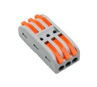 BYSECUR BYCON33 Conector de Cable 3 Entradas y 3 Salidas Calibre del cable 28 ~ 12AWG