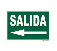 BYSECUR E-321 Cartel de Señalización Evacuación salida izquierda