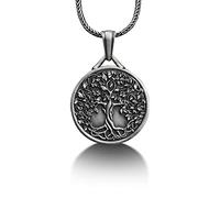 BySilverStone Jewelry - Collar Con Grabado Del Árbol De La Vida Celta, Joyería Celta De Plata De Ley 925, Collar Yggdrasil, Collar Personalizable, Regalo Personalizado