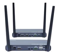 Bytecc KVM - Extensor inalámbrico HDMI, 4K a 30Hz, transmisor inalámbrico HDMI de 328 pies y receptor con IR, para laptop, HDTV, PC, consola de juegos y proyector (gris 100 m)