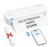 ByteCintia A4 Impresora portátil térmica, Impresora de Papel A4 Bluetooth para Oficina Móvil, Compatible con teléfonos Android e iOS y computadoras portátiles,