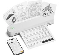 ByteCintia C80 A4 Impresora portátil térmica, Impresora de Papel A4 Bluetooth para Oficina Móvil, Compatible con teléfonos Android e iOS y computadoras portátiles