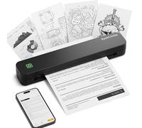 ByteCintia C80 A4 Impresora portátil térmica, Impresora de Papel A4 Bluetooth para Oficina Móvil, Compatible con teléfonos Android e iOS y computadoras portátiles