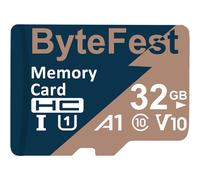 ByteFest 32GB Tarjeta MicroSD con Adaptador SD, UHS-I Memoria Flash MicroSDHC, U1, A1, V10, TF Card para Telefonos Tableta Camara vigilancia Consola de Juegos