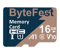 ByteFest Tarjeta de Memoria Mic roSD 16GB, UHS-I U1 C10 A1 V10 Vídeo FHD