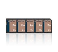 ByteFest Tarjeta SD 2GB（Paquete de 5）, Memoria Card, Clase 10, U1, V10, Tarjetas SD para Cámara, DSLR, Fotógrafo Profesional