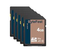 ByteFest Tarjeta SD 4GB（Paquete de 20）, SDHC Memoria SD Card, Clase 10, U1, V10, Full HD, Tarjetas SD para Cámara, DSLR, Fotógrafo Profesional