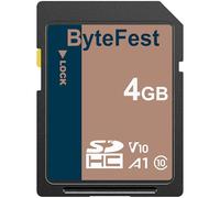 ByteFest Tarjeta SD 4GB, SDHC Memoria SD Card, Clase 10, U1, V10, Full HD, Tarjetas SD para Cámara, DSLR, Fotógrafo Profesional