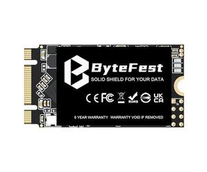 ByteFest Unidad interna de estado sólido SSD M.2 2242 NGFF SATA III de 6 Gb/s (22 x 42 mm), alto rendimiento, NAND 3D, almacenamiento mejorado para laptop y escritorio