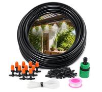 ByteRunning Aspersores Nebulizadores para Terraza,Manguera Nebulizadora,Boquillas de Niebla Fina,Kit de Pulverización de Jardín,Refrigeración,Niebla Fina,Eliminación de Polvo,para Cenador,Patio