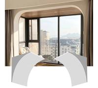 ByteRunning Kit De Esquina De Arco,Kit De Arco De Puerta Redondeado De 2 Piezas,Kit De Arco De Esquina Semicircular,Moldura Curva para Arco De Puerta Pintable,para Salas De Estar,Dormitorio