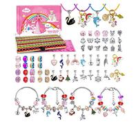 BYTOKI Regalo Niña 4 5 6 7 8 9 10 Años, Kit para hacer Pulseras Juegos para crear Joyas Juguetes Niña 5 6 7 8 9 10 11 Años Abalorios para hacer Pulseras