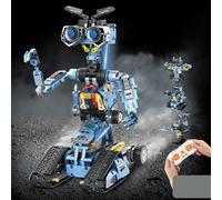 Byuert Juguetes de construcción de Robots para niños, Kit de Bloques de construcción Stem 4 en 1 con Control Remoto RC Robots Juguetes para niños y niñas de 6+ años (813 Piezas)