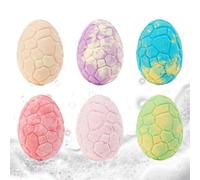 Byuexhp Bombas de baño con juguetes | Huevo de dinosaurio de 6 piezas para baños relajantes | bombas de baño | para niños niñas spa casa bañera viajes