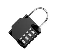 Byuexhp de candado con código, candado combinado | Cerradura combinada para puerta exterior,Cerraduras reiniciables para equipaje de 4 dígitos, pequeña cerradura de combinación de alta seguridad para