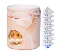 Byuexhp Escondite de hámster, de Chinchilla Aislado con protección contra el frío, hogar Fresco con 8 Almohadillas de refrigeración para nidos escondites Juego Calma Interior Exterior Gerbils