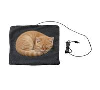 Byuexhp Esterilla calefactora para mascotas, manta eléctrica USB con termostato, 25 x 25 cm, con control de termostato inteligente, antideslizante, resistente al agua, para gatos, cachorros, dormir al