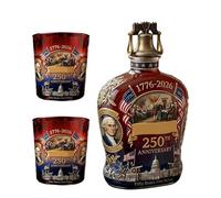 Byuexhp Jarra de licor, decantador clásico con 2 vasos - Botella vacía de whisky - para cócteles, whisky bourbon, cumpleaños, regalo de inauguración de la casa, día del padre, boda, bar