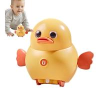 Byuexhp Juguete de Pato Que Camina - Juguete con Sonido de Pato Despierto con Funciones de y | de Arrastre eléctrico con diseño de Estatua Animal magnética de 2 Modos de luz para niños