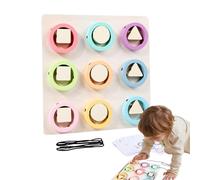 Byuexhp Juguete para Cordones para niños pequeños,Juguetes para enhebrar para niños pequeños - Juguete de Cuerda de Madera para Aprender el Color - Educativo Preescolar para encordar, Juguetes