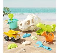 Byuexhp Juguetes De Playa - Divertido Juego de Dinosaurios de Colores,Juguetes de Excavación para Viajes de Verano y Playa,para Niños y Niñas Verano Campamento Vacaciones Jardín Interior Exterior