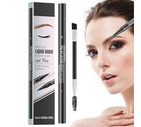 Byuexhp Lápices de cejas para mujeres, producto cosmético de doble extremo a prueba de manchas, con 2 puntas de tenedor, lápices de color para cejas | para niñas belleza duradera estilo definir formas