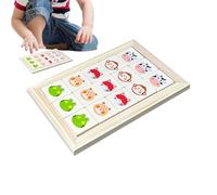 Byuexhp Puzzle Deslizante, Juguete de Madera con Motivos de Animales para Aprender y Jugar | Juego de lógica, para Adultos, niños, niñas, Viajes, Fiestas, Regalos, pequeñas sorpresas en