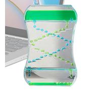 Byuexhp Temporizador de líquidos - Relajante reloj de arena en espiral | Juegos sensoriales líquidos de burbujas, para niños y adultos, para escritorio, escuela, dormitorio, hogar, para calmar y