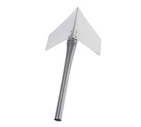BYUTFA 1 Paleta de Esquina para Exteriores con Mango de Metal de Acero Inoxidable para Paneles de Yeso de 90 Grados