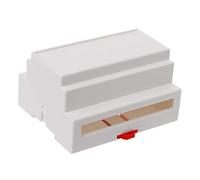 BYUTFA 107 * 87 * 59mm equipo electrónico de caja de conexiones de carril Din de plástico blanco/negro
