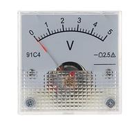 BYUTFA 91C4 para medidor de Edad de Panel analógico Tipo mecánico 3/5/10/15/20/30/50/100/150/250V 10 Estilos