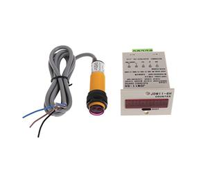 BYUTFA Contador Digital con Pantalla automática LED de 220 V 0-999999 6 dígitos y nsor fotoeléctrico Adecuado para Uso Industrial Duradero