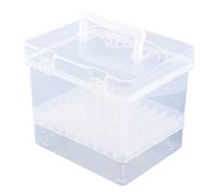 BYUTFA Estuche para lápices con 80 Ranuras, Organizador de rotuladores, plástico Transparente, Caja de Almacenamiento de Mano, Impermeable, para Pintura, bolígrafos, crayones, Mar