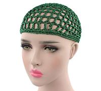 BYUTFA Gorro de Malla para el Pelo para Mujer, Gorro de Ganchillo, redecilla de Color sólido, Cubierta de Noche para Dormir, Turbante