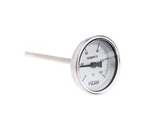 BYUTFA Termómetro de tubería 50/100/150/200/300 ℃ Termómetro bimetálico Medidor de Temperatura de Metal para Uso Industrial de tuberías