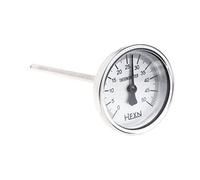 BYUTFA Termómetro de tubería 50/100/150/200/300 ℃ Termómetro bimetálico Medidor de Temperatura de Metal para Uso Industrial de tuberías