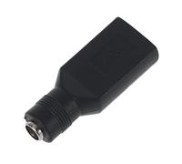 BYUTFA USB 2,0 A Hembra A DC 5,5x2,1mm Adaptador de Corriente de Conector de Barril para Conector Hembra DC para Ordenadores portátiles, Power Ban