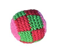 BYUWFGF Hacky - Bolsa de punto hecha a mano, varias pelotas de ganchillo para adultos, saco suave relleno de pellets para entrenamiento de habilidades hacky, patrón multicolor