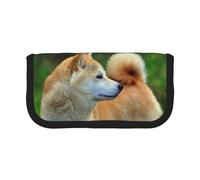 BYwenhopnbs Akita Inu Bokeh Pets Dogs Akita Inu, Estuche de Gran Capacidad, Organizador de bolígrafos, Bolsa de Lona para niñas