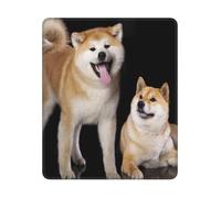 BYwenhopnbs Alfombrilla de ratón Cuadrada con Borde Cosido de 10 y 12 Pulgadas, diseño de Shiba Inu Akita Inu