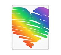 BYwenhopnbs Alfombrilla de ratón Cuadrada con diseño de Banderas LGBT del Orgullo Gay, con Borde Cosido, de 10 y 12 Pulgadas