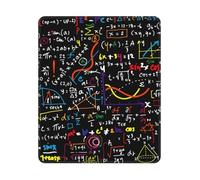 BYwenhopnbs Alfombrilla de ratón Cuadrada con Estampado de fórmulas matemáticas Coloridas y Borde Cosido de 10 y 12 Pulgadas
