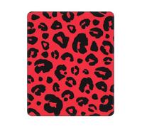BYwenhopnbs Alfombrilla de ratón Cuadrada con Estampado de Leopardo, león y Tigre, con Borde Cosido, 25 y 30 cm