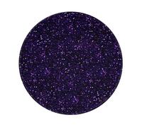 BYwenhopnbs Alfombrilla de ratón Redonda con Purpurina Morada Amatista Oscura, diseño con Borde Cosido, 20 x 20 cm