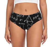 BYwenhopnbs Algebra Geometry Abstract Math, calzoncillos de apoyo para mujer, ropa interior cómoda y suave para mujer, multicolor, XL